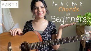 Part1 11 Basic Guitar Chords that every Beginner Guitarist should know  Open Major amp Minor Chords [upl. by Mines]