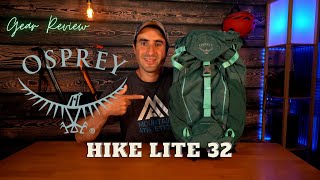 Osprey Hikelite 32 Backpack Gear Review  A Comfortable amp Spacious Day Pack [upl. by Thenna]