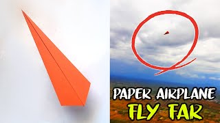 How to Fold the WORLD RECORD Paper Airplane 🌍✈️ [upl. by Ecnarual]