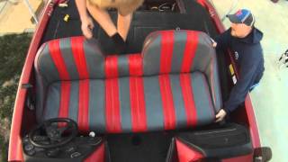 Ranger Bass Boat Seat removal and install [upl. by Nnairda]