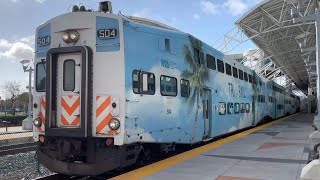 Riding TriRail Miami International Airport to Fort LauderdaleHollywood International Airport 4K [upl. by Sofie464]