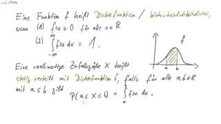 03 Dichtefunktion  Wahrscheinlichkeitsdichte [upl. by Bathsheba739]