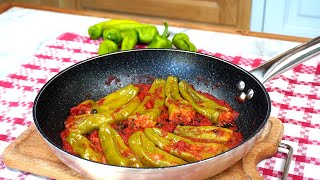 Friggitelli Ripieni in Padella Ricetta Gustosissima  Stuffed Peppers Tasty Recipe [upl. by Colombi]