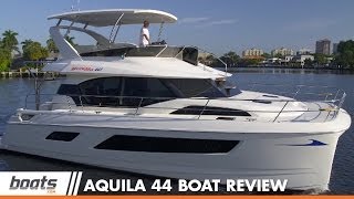 Aquila 44 Power Catamaran Boat Review  Performance Test [upl. by Sirref]