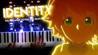 Identity  The Promised Neverland Season 2 OP  Kiiro Akiyama piano [upl. by Virgel]