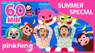 Baby Shark Dance and more  Summer Songs Special  Compilation  Pinkfong Songs for Children [upl. by Hultin194]