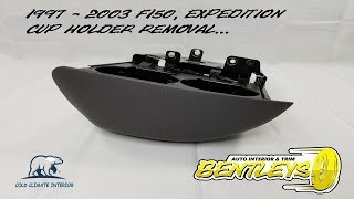 1997 1998 1999 2000 2001 2002 2003 FORD F150 EXPEDITION CUP HOLDER REMOVAL HOW TO REMOVE F150 [upl. by Sabu]