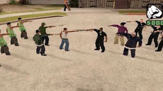 GTA San Andreas  Grove Street vs Cops  Biggest Gang War [upl. by Odelia]