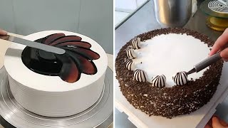 Top 10 Beautiful Cake Decorating Tutorials  Most Satisfying Chocolate Cake Decorating Ideas [upl. by Sixel]