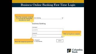 How To Log In To Business Online Banking For The First Time [upl. by Odin]