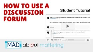 How do you use a discussion forum [upl. by Assiral]