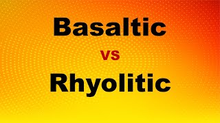 Basaltic VS Rhyolitic Magma [upl. by Desdamonna]