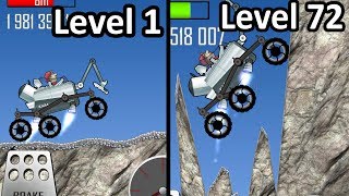 Hill Сlimb Racing  Moonlander on Mountain  2K GamePlay [upl. by Ynneh]