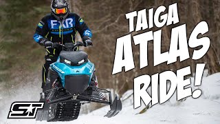 We Ride The Taiga Atlas Electric Snowmobile [upl. by Lymann]