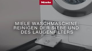 Miele Waschmaschine Reinigen der Siebe und des Laugenfilters [upl. by Giguere]