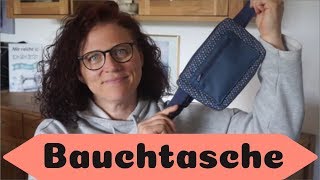 Bauchtasche nähen kostenloses Schnittmuster Fanny Pack free Pattern ENGLISH SUBTITLES [upl. by Erda]