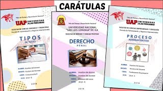 CARÁTULAS EN WORD 4 Diseños  TUTORIAL fácil paso a paso  Shirlhy [upl. by Anirba]