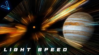 Journey Through The Universe At The Speed Of Light 4K UHD [upl. by Heimlich]