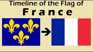 Historical Flags of France Timeline with the French National Anthem quotLa Marseillaisequot [upl. by Sirac]