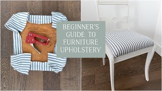 Beginners Guide to Furniture Upholstery [upl. by Volin]