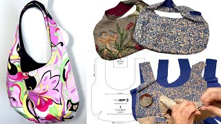 REVERSIBLE HOBO BAG TUTORIAL [upl. by Galang]