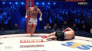 KSW 44 Erko Jun nokautuje Oświecińskiego [upl. by Hegyera740]