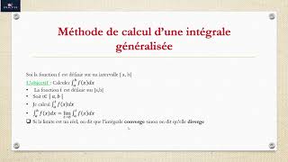 Comment calculer une intégrale généralisée Définition et exemples [upl. by Corin]