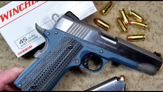 Colt 1911 Competition Series 70  Titanium Blue  Shooting Review [upl. by Adniuqal]