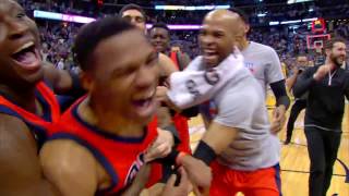 Russell Westbrook NBA RECORD 42ND TRIPLE DOUBLE Full Game Highlights  April 9 2017 [upl. by Atel]