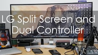 LG UltraWide Monitor Split Screen amp Dual Controller Functionality [upl. by Hanahsuar]