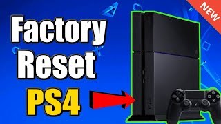 How to FACTORY RESET PS4 and RESTORE DEFAULT SETTINGS BEST METHOD [upl. by Leterg]