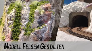 Modell Felsen gestalten  Landschaftbau für Modelleisenbahn [upl. by April124]