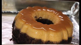 How to Make a Chocolate Flan Cake Chocoflan [upl. by Annayak]