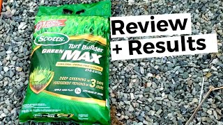 Scotts Turf Builder Green Max Fertilizer  Real Review with 20 Day Update [upl. by Cosenza]