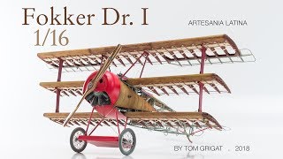 Red Barons famous triplane quotFokker Dr Iquot 750 pieces in motion [upl. by Lativa568]