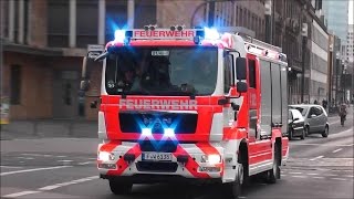 MASSIVER BULLHORN amp PRESSLUFT EINSATZ Feuerwehr BF FrankfurtMain HD [upl. by Schechinger281]