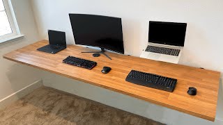 Building An IKEA Floating Desk Setup [upl. by Otrebron62]