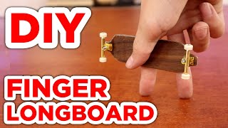 Making an awesome FINGER LONGBOARD [upl. by Norted322]