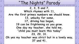 Prime Numbers Song [upl. by Payton982]