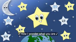 Twinkle Twinkle Little Star Song w Lyrics for Children Estrellita Donde Estas en Inglés FIESTIKIDS [upl. by Ennairrek373]