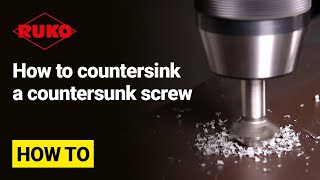 How to countersink a countersunk screw [upl. by Yun]