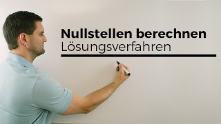 Nullstellen berechnen Lösungsverfahren Übersicht  Mathe by Daniel Jung [upl. by Nacnud]