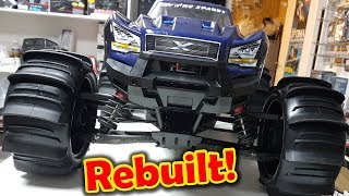 Traxxas 8s XMaxx ReBuild with Paddle Tires this Xmaxx is like new again [upl. by Ahtebat436]