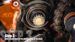 KTM 300 Countershaft Seal Replacement [upl. by Lavinia880]