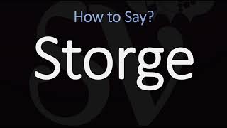 How to Pronounce Storge CORRECTLY LOVE Meaning amp Pronunciation [upl. by Warfield]