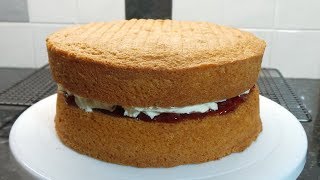 Victoria Sandwich Sponge All in one method [upl. by Cory]