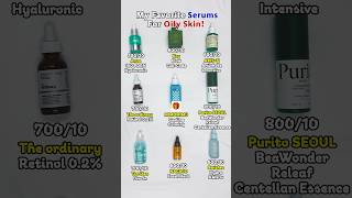 My Favorite Serums for Oily Skin [upl. by Gunter112]