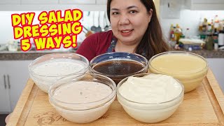 5 Salad Dressing Recipes [upl. by Lytsirhc]