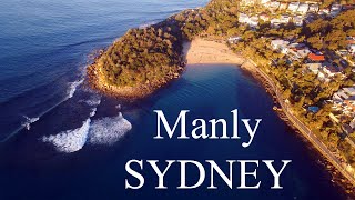 Manly and Manly beach in Sydney Australia with a 4K Drone [upl. by Ahsiuqel]