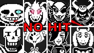 ❚Undertale❙All Bosses ❰No Hit❱❚ [upl. by Imit115]